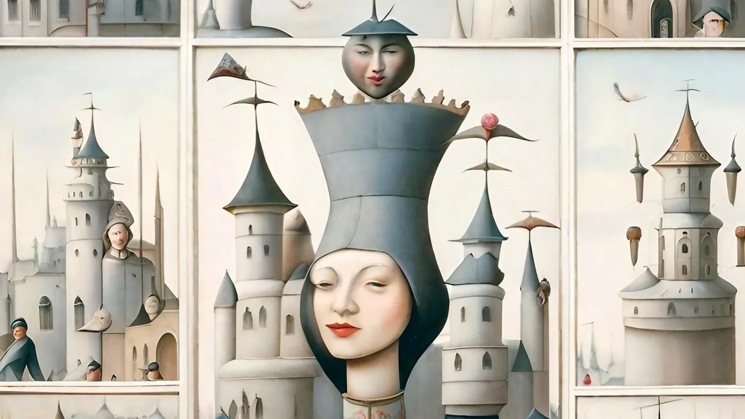 Surrealistische middeleeuwse taferelen 008UA - Aitopic.nl